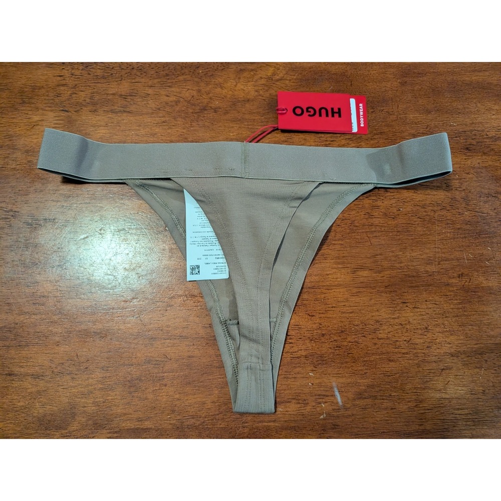 NEW NWT Tan Beige Hugo Boss Red Label String Thong ( L international) Size 8 US